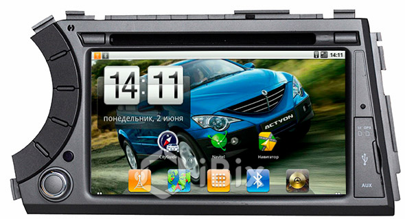 Магнитола iBix Ssang Yong Action Магнитола iBix Ssang Yong Action